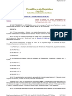 Decreto 7.778 de 27 de Julho 2012