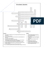 Circulatory System Crossword Puzzle