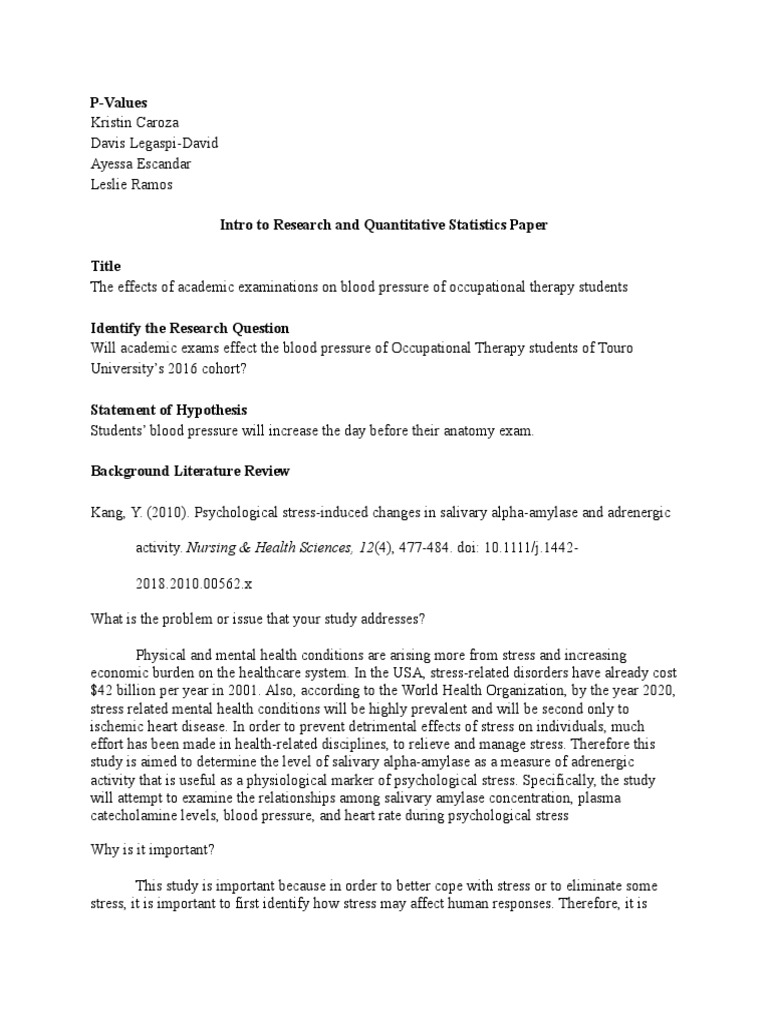 Reflection paper about quantitative research picture