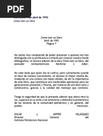 Cómo Leer Un Libro