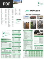 Lafarge 2014 PriceList