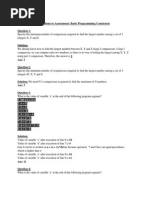 Solutions To Assessment: Basic Programming Constructs: 1. Int A, B, C, D, e