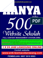 Websekolah Terlengkap Cuma 500 Ribu Rupiah