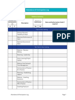 Attendance Participation Log