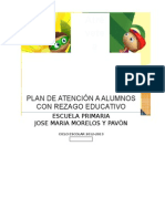 Plan atención alumnos rezago