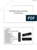 The 8051 Microcontroller Architecture: Contents