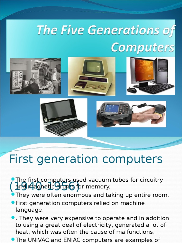 Examples Of Fifth Generation Computers