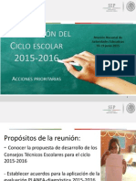 Organizacion Del Ciclo Escolar 2015-2016 Acc Prioritarias