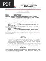 Surat Garansi Aplikasi Baja Ringan