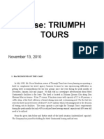 Case: Triumph Tours: November 13, 2010