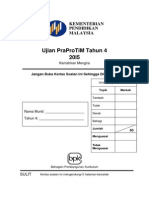 (BM - Panduan) Ujian PraProTiM Tahun 4 (2015) PDF