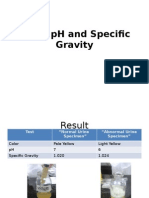 Color, PH and Specific Gravity