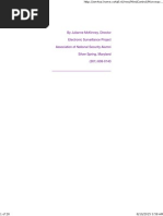 Gang Stalking and Microwave Harassment by Julianne McKinney, Director of The Association of National Security Alumni by Julianne McKinney