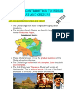 Cholas - Contribution To Indian Art and Culture: Pudukottai Region