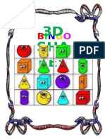 3d Shape Bingo