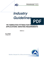 Industry Guidelines: Pe Fabricated Fittings For Pressure Applications: Derating Requirements
