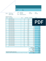 Company Name: Item # Description Qty Discount Price Unit Price