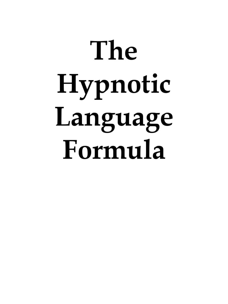 Mastering Hypnotic Language Patterns | PDF | Hypnotherapy | Hypnosis