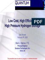 Low Cost, High Efficiency, High Pressure Hydrogen Storage