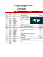 ZON - Centrel KUALA LUMPUR 2015 - Agenda and Match Schedule