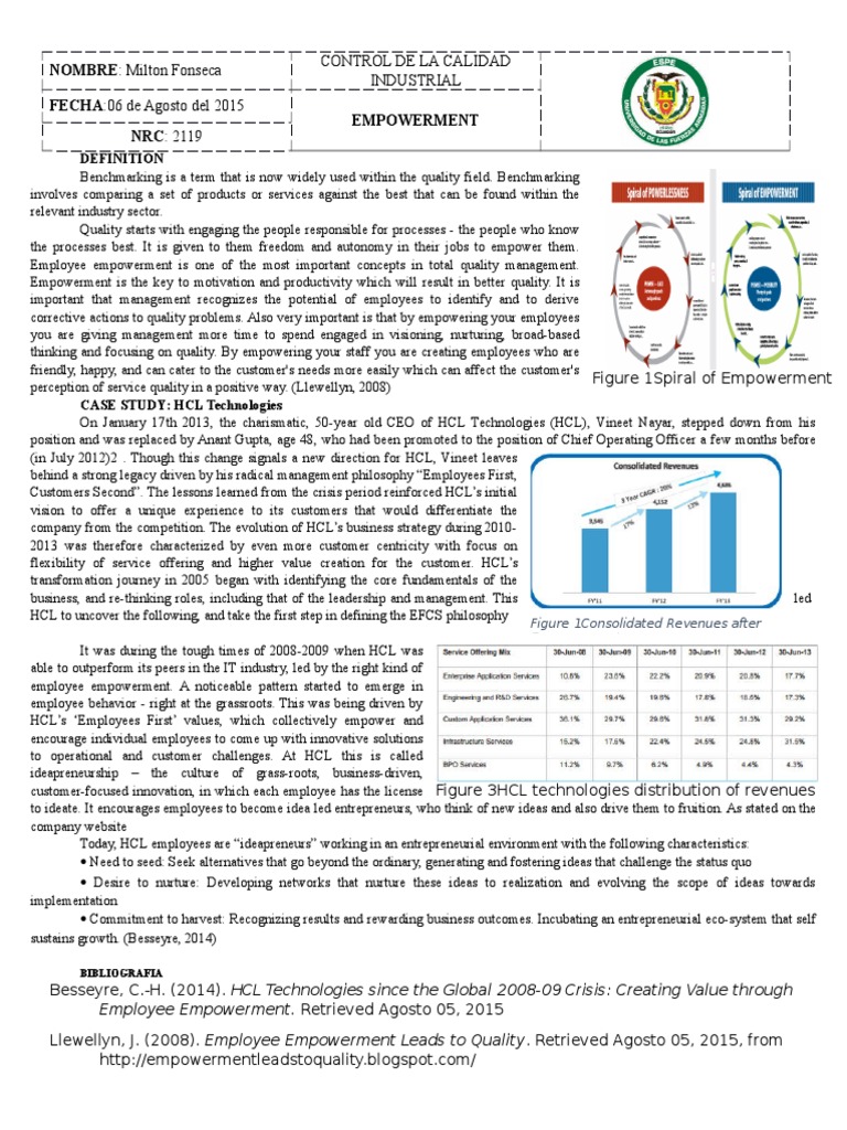 Empowerment Case study Empowerment Entrepreneurship