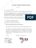 Thermodynamic Work Interactions