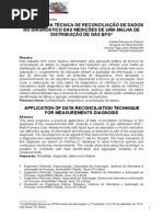 Aplicação Da Técnica de Reconciliação de Dados No Diagnóstico Das Medições de Uma Malha de Distribuição de Gás Bfg - 25529