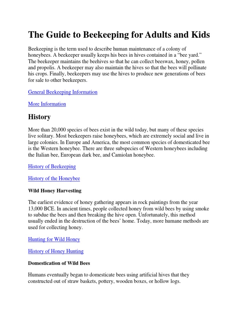 Beekeeping Guide | PDF | Beekeeping | Beehive