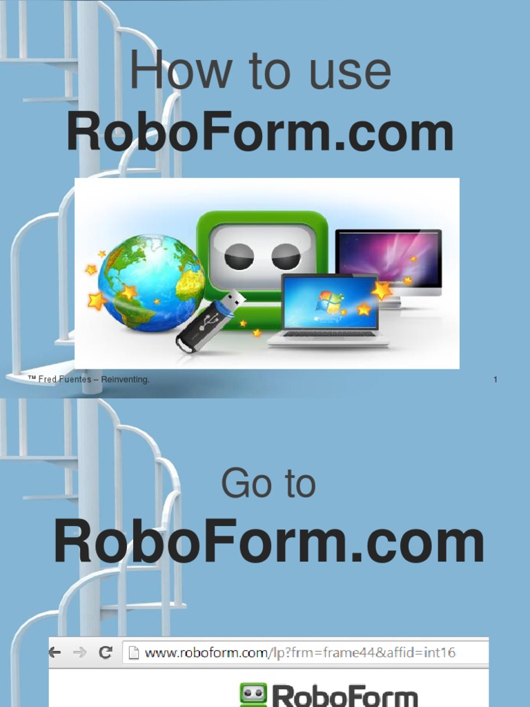 Alfredo - Fuentes - How To Use Roboform | PDF | Password | Cyberwarfare