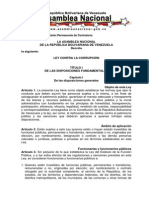 Ley Contra La Corrupcion de Venezuela PDF