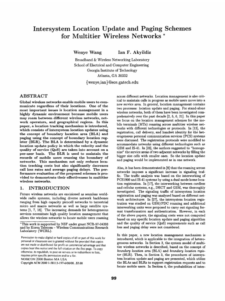 Intersystem Location Update 00wa-Mb | PDF