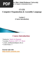 CS 321 Computer Organization & Assembly Language: Princes Nora Bint Abdul Rahman University