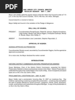 Download Ann Arbor City Council Minutes Regular Session by Ann Arbor Government Documents SN27408049 doc pdf
