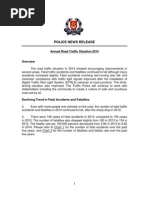 Annual Road Traffic Stats Singapore