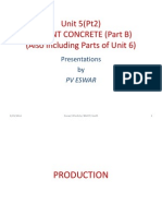 Unit 5 (Pt2) Cement Concrete (Part B) (Also Including Parts of Unit 6)