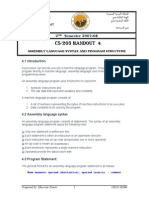 6744674 Lecture 4 Assembly Language Syntax and Program Structure