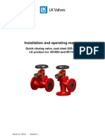 Quick Closing Valve Cast Steel Installation and Operation Manual PDF