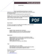 Analisis de Test Persona Bajo La Lluvia