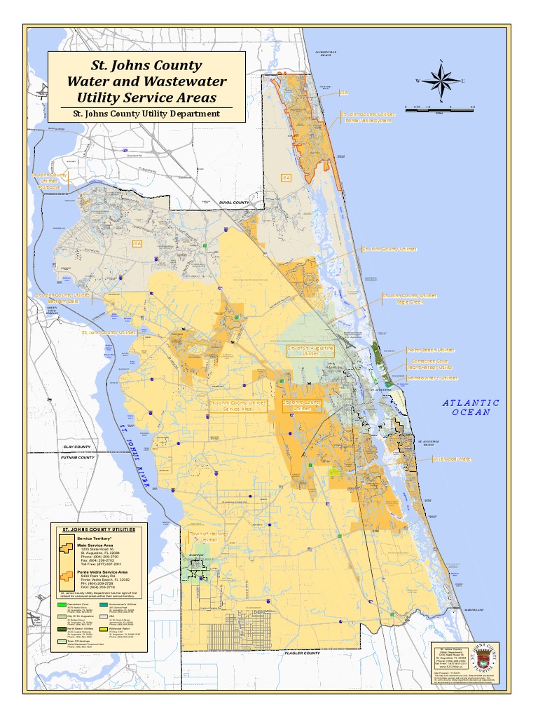ST Johns Utility Service Areas | PDF | Water | Nature