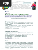[Artigo] - Redescobrindo o Valor Da Biodiversidade. Educação Ambiental Em Ação- Educação Ambiental Em Ação