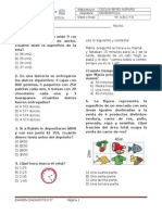 Evaluación Diagnóstica Matemáticas