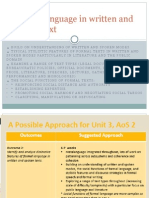 1. Formal Language in Written and Spoken Texts Student Copy