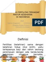 Pengaruh Fertilitas Terhadap Faktor Kesehatan