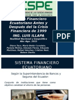 Analisis Al Sistema Financiero Ecuatoriano Antes y Despues de 1999