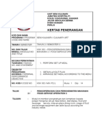 HSK302-Perform Set Up Meal