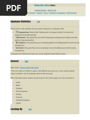 Game Dev Story Cheat Employment Salary