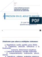 Depresión en El Adulto Mayor - Usmp- Semana 9 Geriatria Dr Fonseca