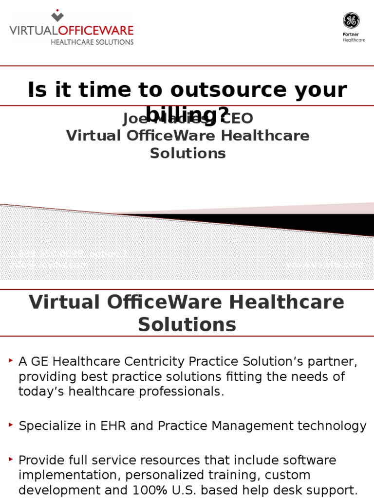 Is It Time To Outsource Your Billing? Joe Macies, Ceo Virtual