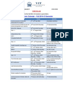 Academic Calender