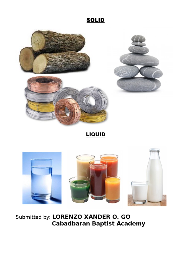 States of Matter: Solid and Liquid | PDF | Social Science